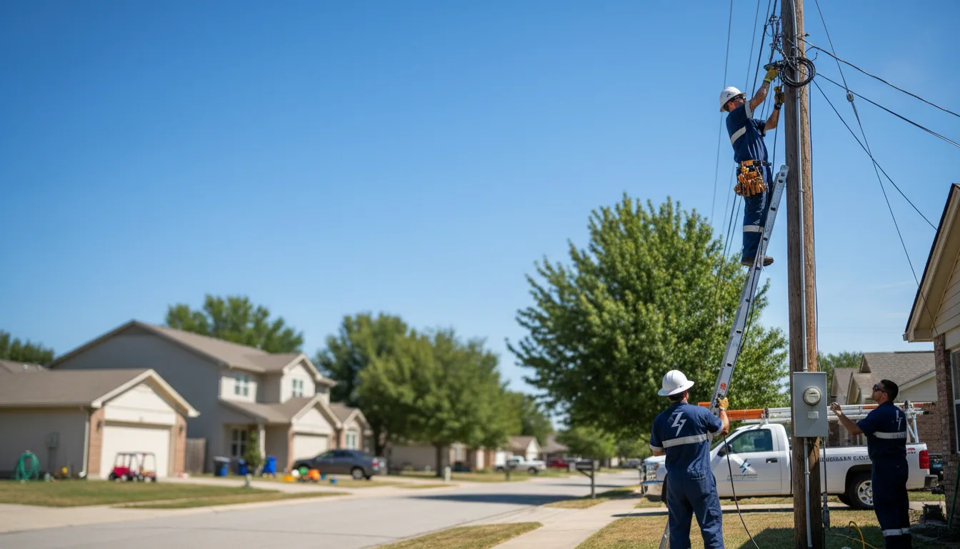 Residential electrician providing installation services in Fillmore, MO
